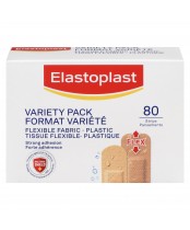 Elastoplast Flexible Fabric, 80 Bandages Variety Pack